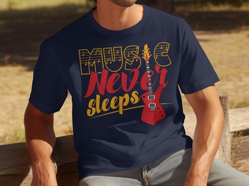 Music never sleeps graphic - sleeps,