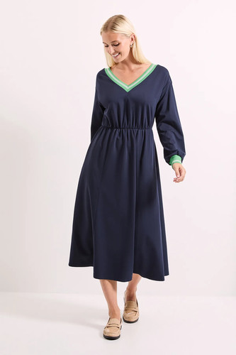 Principles navy fit flare - fit,