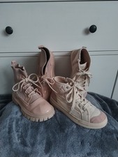 Girls ankle lace up boots and