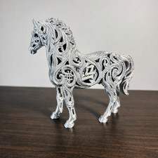 Silver Filigree Horse