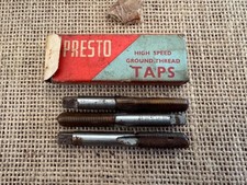 Presto 5/16" UNC Set of Taps - made in England!! - New Very Old Stock