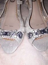 Womens Silver Sparkly Shoes