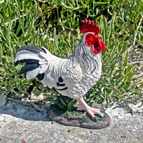 Cockerel garden ornament - garden,