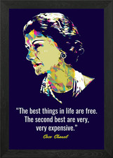 Coco Chanel Quotes Framed Wall