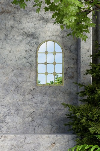 Large rustic metal arched - metal,