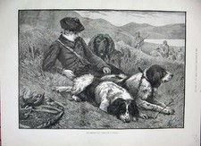 Old Antique Print 1887