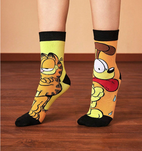 Cute cartoon garfield socks - garfield,