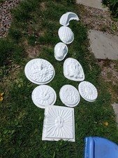 7 x Concrete Plastic Garden