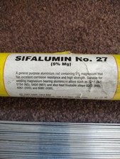 Aluminium Welding Rods.Sifalumin No 27  5mg