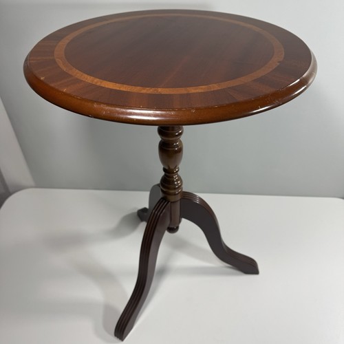 Vintage mahogany inlaid round - vintage,