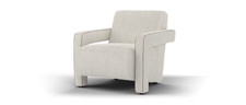 Sofology Russo Fabric Accent Chair in Natural Mix