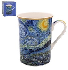 VINCENT VAN GOGH STARRY NIGHT TEA COFFEE MUG IN GIFT BOX
