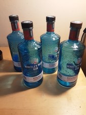 Empty 4 x blue glass WHITLEY