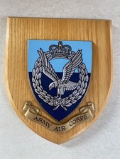 Vintage Army Air Corps Regimental Plaque  Mess Wall Military Shield 