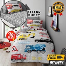 Printed transport duvet cover - transport,