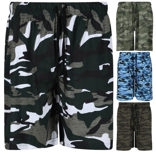 Mens camouflage lounge shorts - lounge,