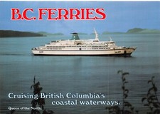 SHIPPING POSTCARD FERRY B.C