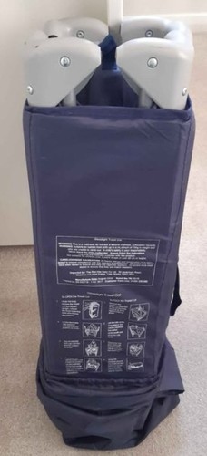 Blue sleep tight travel cot - blue,