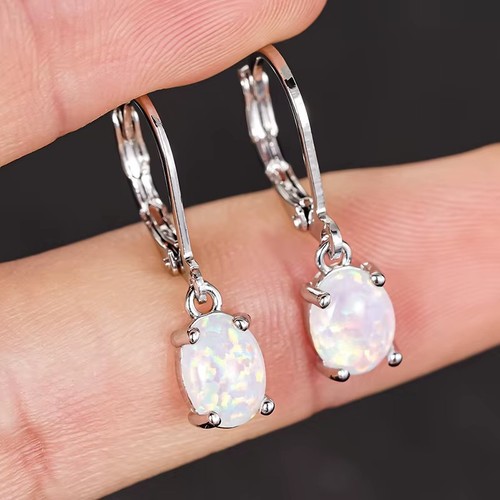 Natural fire opal - opal, teardrop
