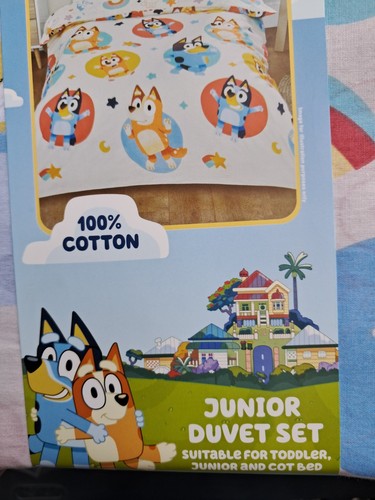 Bluey junior toddler cot bed - bluey,