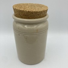 Antique 4.5" Hartley Stoneware Jam Jelly Jar Preserves Made in England Marked C?