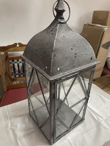 Lantern 58cm rustic - lantern,