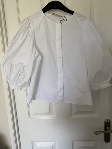 Zara white cotton - white, size