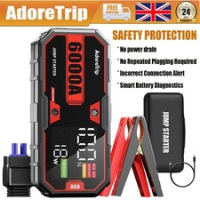 6000A Car Jump Starter Booster Battery Charger Jumper Box Power Bank Supersafe