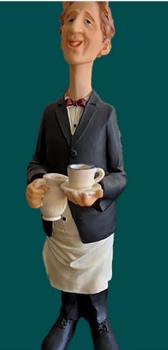 Comical waiter figure - waiter,