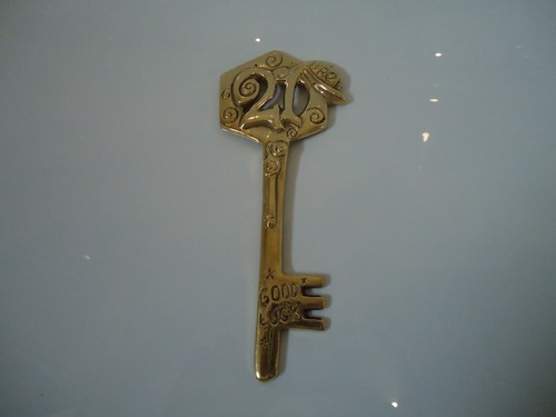 Good luck brass key - luck,