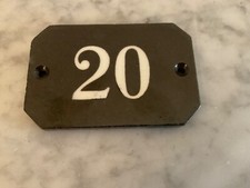 Antique MINTON Hollins Tile Terracotta Ceramic Door House Number Plaque Sign 20