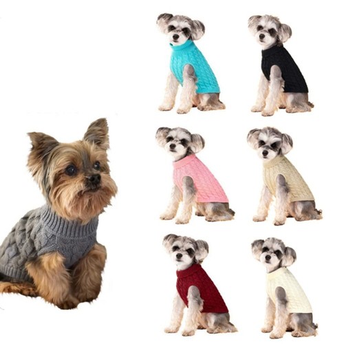 Warm winter dog sweaters wool - winter,