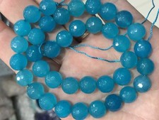 10mm Faceted Brazilian Blue