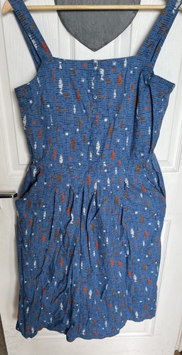 Seasalt womens dress midi blue - womens,