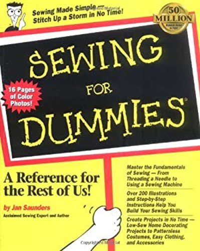 Sewing for dummies paperback - sewing,
