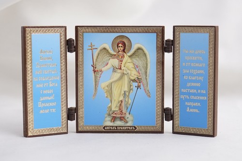 Saint guardian angel triptych - saint,