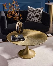 Gold Cast Metal Flower Coffee