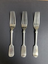 Vintage Nevada Silver D and A forks 17cms Long