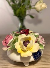 Vintage Royal Doulton Posy Basket Figurine