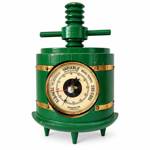 Vintage french barometer wine - french,