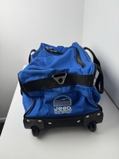 Jeep Travel Rolling Trolley Blue Carry On Luggage/suitcase Quality L@@k!!