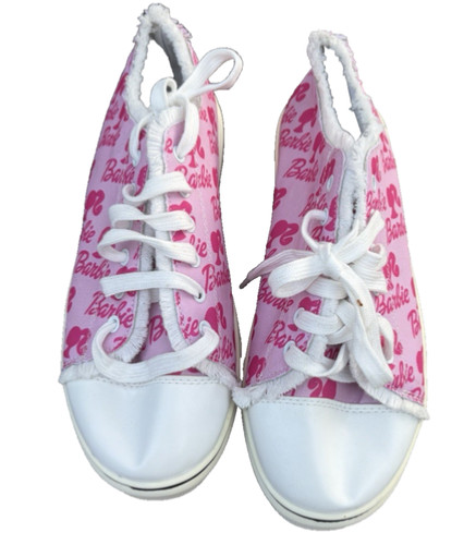 Barbie pink logo fringe - logo,