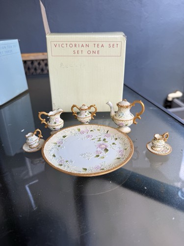 Victorian miniature porcelain - victorian,