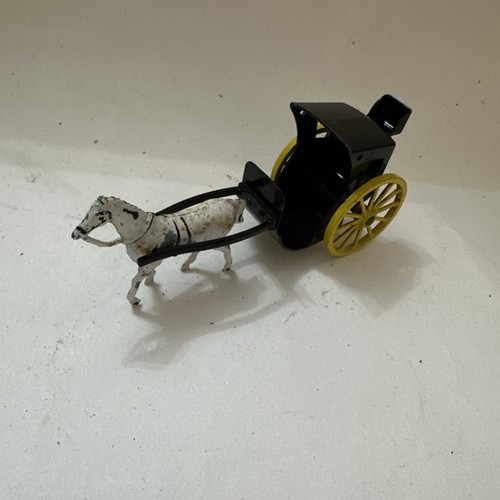 Vintage horse drawn hanson - horse,