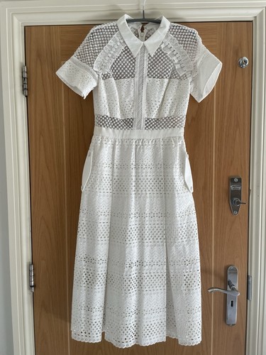 Self portrait white lace midi - portrait,,