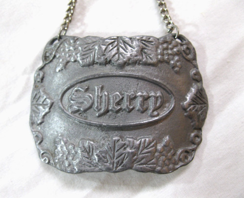Bacchus pewter sherry bottle - sherry,