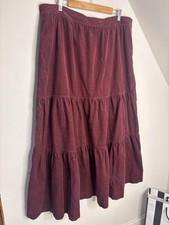 Boden Viv Tiered Cord Skirt 20