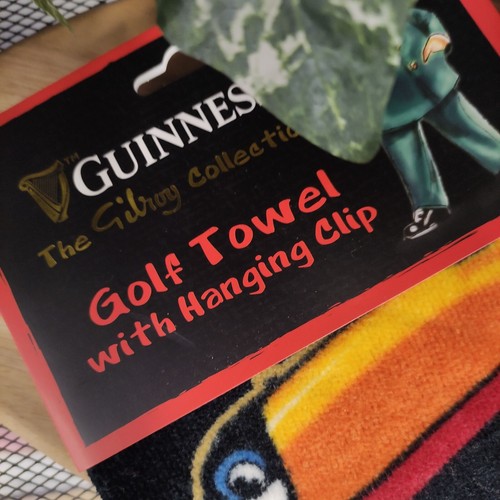 Guinness golf towel red - guinness,