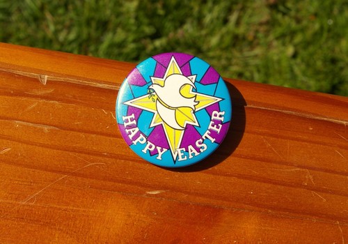 Happy easter dove star 4 - happy, 1/4"