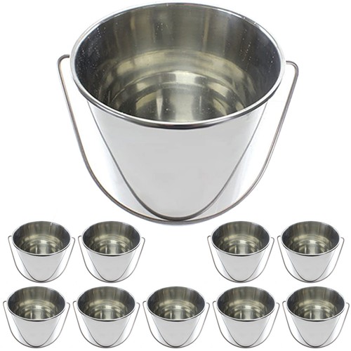 Plant pot bucket 12l stainless - pot,